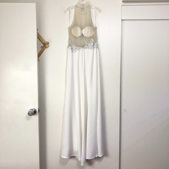 Tadashi Shoji Dianna Embroidered Halter Gown - Picture 10 of 12